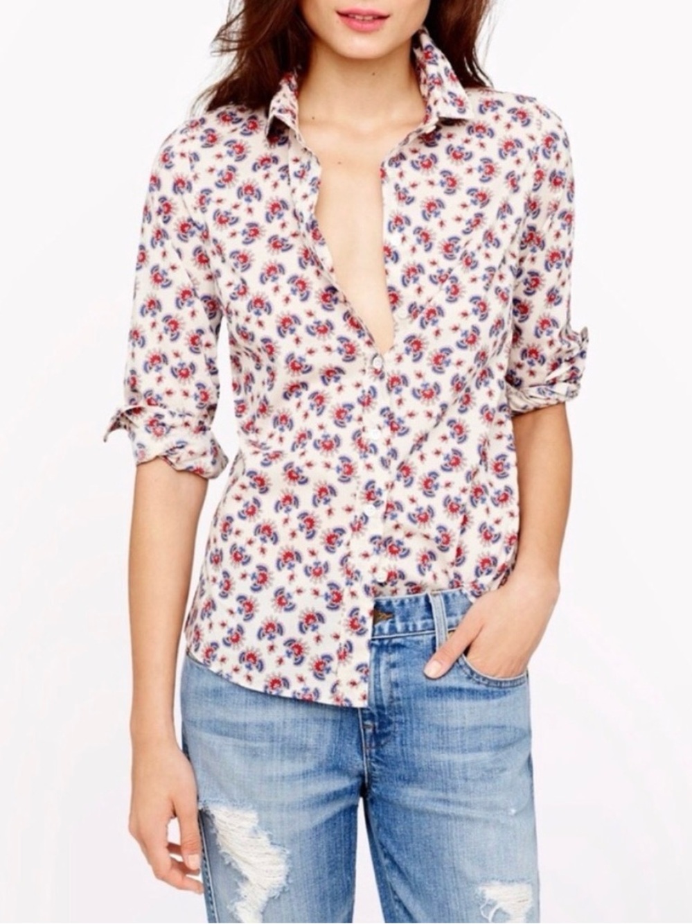 J Crew Bandana Paisley Top